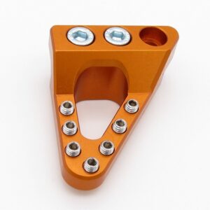 CLEAN SPEED KTM HUSKY GAS GAS DROPPED REAR BRAKE PEDAL PAD TIP, ORANGE