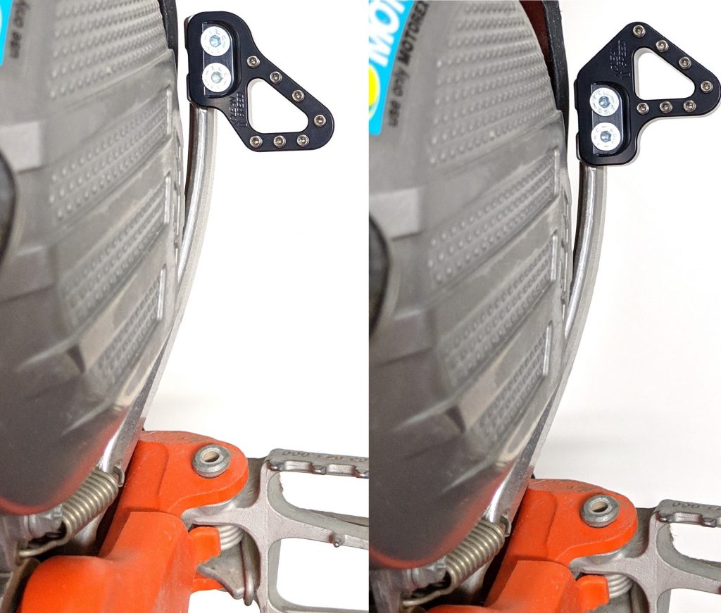 CLEAN SPEED KTM HUSKY GAS GAS REAR BRAKE PEDAL PAD TIP, NEAR FAR INSTALLED