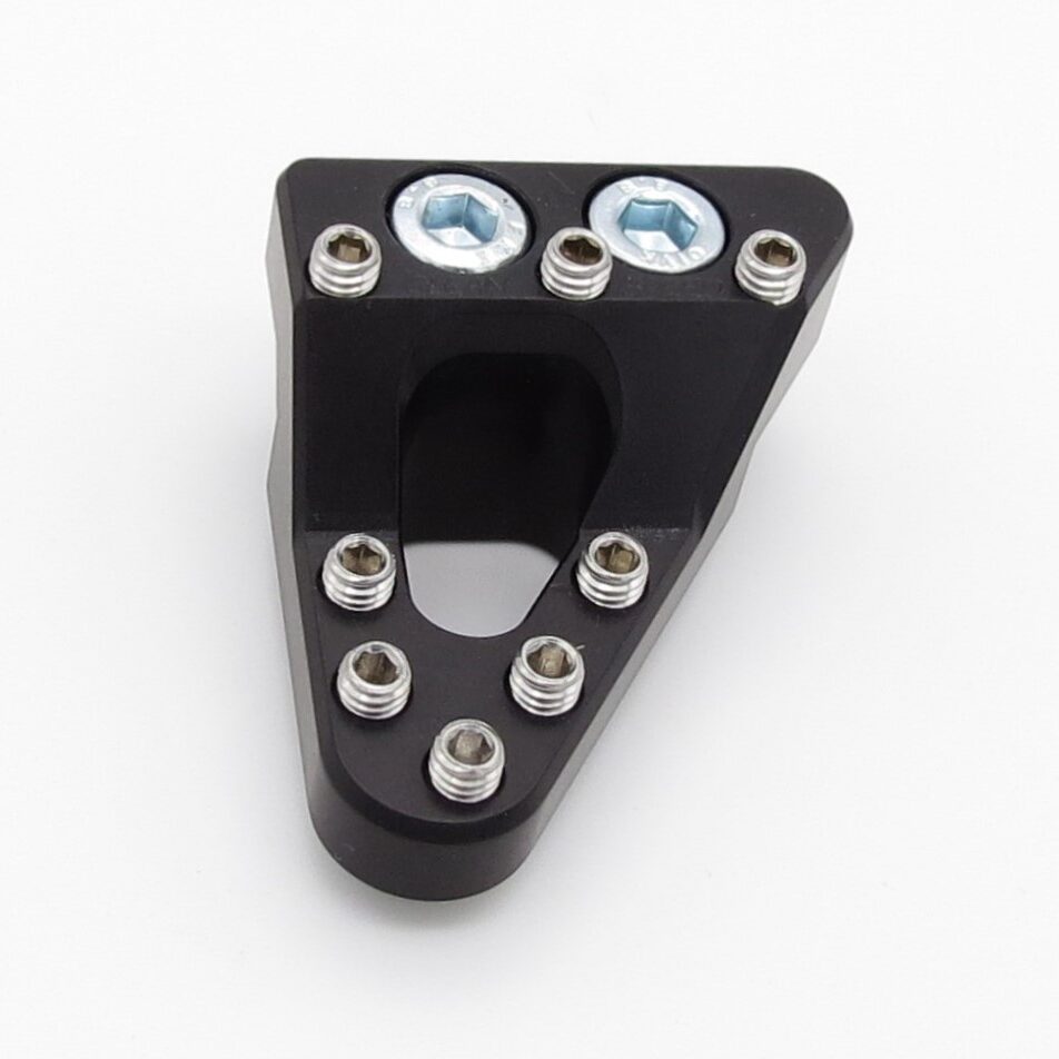 CLEAN SPEED KTM HUSKY GAS GAS STEPPED REAR BRAKE PEDAL PAD TIP, BLACK